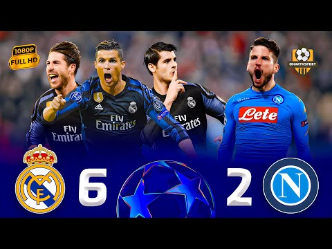 ريال مدريد يدمر نابولي في ذهاب وإياب دوري الأبطال 2017 💥🔥 بسداسيه دون رحمه ☠️💥● ملخص أسطوري 🎞️ |FHD