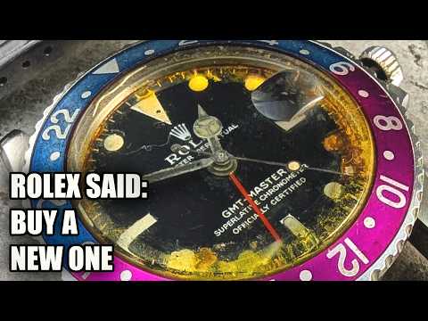 Destroyed by Salt Water in the 80s - Vintage Rolex GMT-Master Restoration