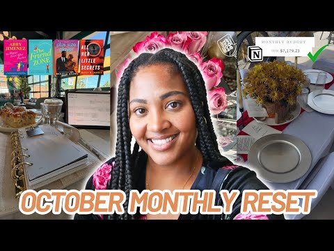 OCTOBER 2025 MONTHLY RESET ROUTINE + how much we spent in september, goals, highs/lows, favorites