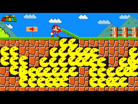 Mario Became IMMORTAL with Unlimited Pac-Man in Super Mario Bros.