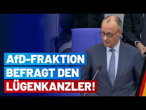 Chancellor question time: AfD parliamentary group grills Merz!