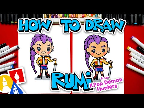 How To Draw Rumi From KPop Demon Hunters