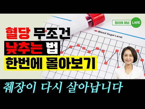 혈당 무조건 낮추는 방법. 혈당 스파이크 잡는 법 모음집. 60분 재생 [정라레]