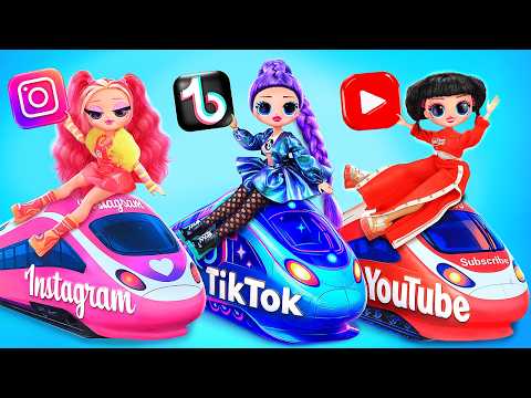 K-Pop Demon Hunters: Social Media Fashion for Rumi, Zoey & Mira! Vacation DIY for Dolls