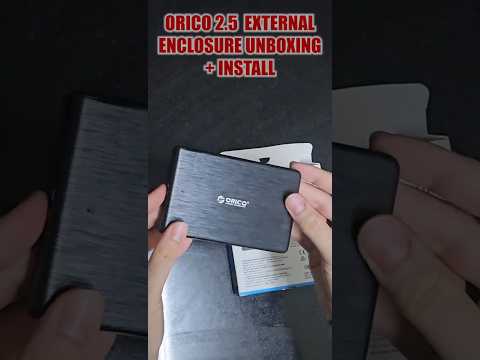 ORICO 2.5" Enclosure Unboxing + Install #tinkering #hdd