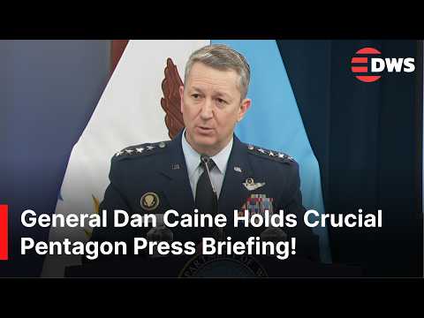 WATCH: Joint Chiefs Chairman General Dan Caine Addresses Media at Pentagon Briefing | AC1Z