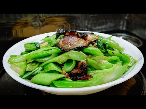 廣東話影片｜十月芥菜炒土家臘肉｜清茶淡飯未必就是無味，只要適當處理，還是能炒出鑊氣，變成送飯神器。