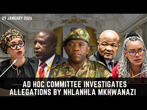 Ad Hoc Committee Investigates Allegations by Nhlanhla Mkhwanazi | 29 January 2026