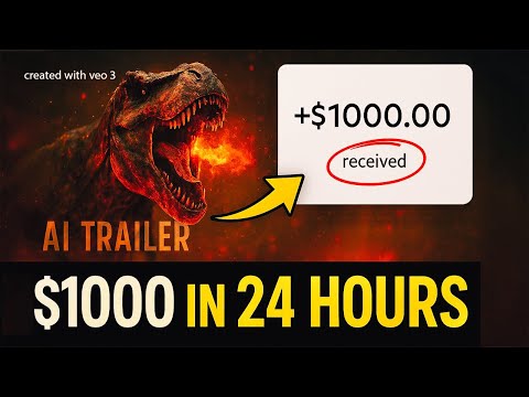 This AI Trailer Made Me money online in 24 hrs Using Veo 3 (Copy-Paste Strategy)