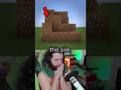 guess how many blocks of dirt