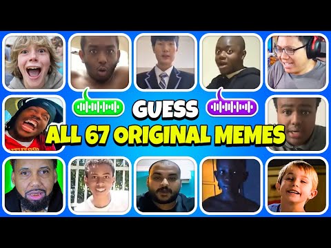 Guess All NEW 67 ORIGINAL Memes | 67, 61, 21, 2721, 41, 89, 421, 79 | Meme Quiz