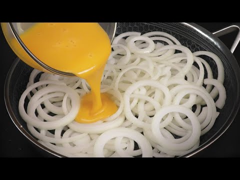 Zwiebeln mit Eiern – besser als Fleisch! Das geniale Rezept meiner Großmutter aus dem Dorf.
