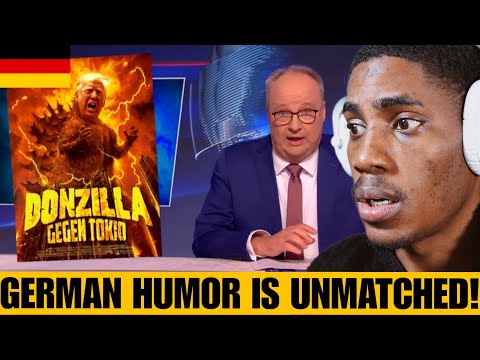 American Reacts to German Tv Making Fun of Donald Trump || ist in Asien, reißt das Weiße Haus