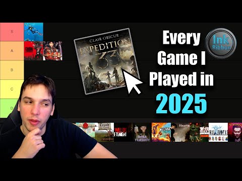 Ranking Every Game I played in 2025