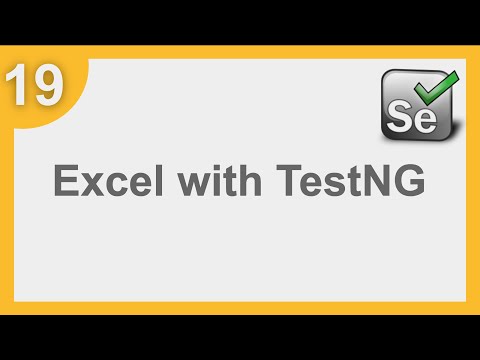 Selenium Framework for Beginners 19 | Selenium TestNG How to get data from Excel using DataProvider