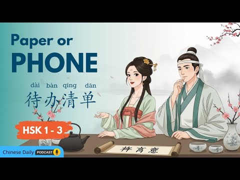 HSK 1–3 | 纸笔还是手机?Paper or Phone? How Chinese People Make To-Do Lists