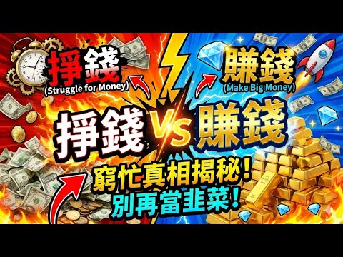 為什麽越努力越窮？大眼哥：不懂「掙錢」與「賺錢」的區別，你這輩子註定是韭菜！  #掙錢 #賺錢 #財富思維 #階層固化 #大眼看世界 #被動收入 #窮人翻身 #認知覺醒