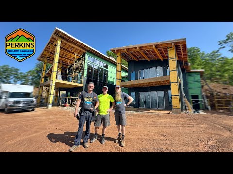 Construction of a MEGA sized Modern Home PT 93!!!!