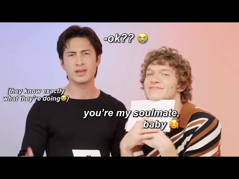 connor & hudson flirting & joking like this is a normal thing to do ll #HeatedRivalry CAST