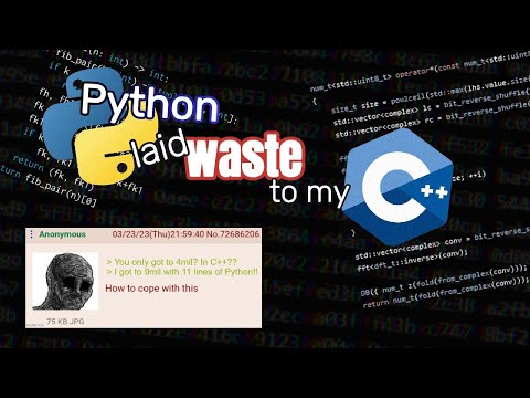 Python laid waste to my C++!