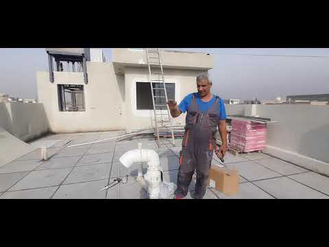 ربط المفرغة الصاروخية في سطح المنزل #تاسيس-صحيات