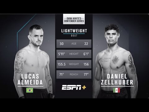 #UFCVegas60 Pelea Gratis: Zellhuber vs. Almeida