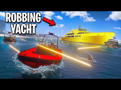 Robbing BILLIONAIRE Yacht in GTA!
