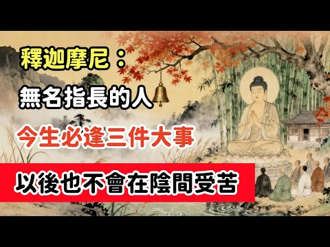 釋迦摩尼：無名指長的人，今生必逢三件大事，以後也不會在陰間受苦#佛教 #佛家 #佛法#佛學知識#佛學智慧#修心修行#佛教文化#禪悟人生#傳統文化#念佛修行#因果正見#修行障礙化解#生死因果#佛教故事#