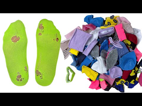 3 IDEAS FROM SOCKS! JUST LOOK AT THIS AMAZING RECYCLING OF OLD SOCKS!