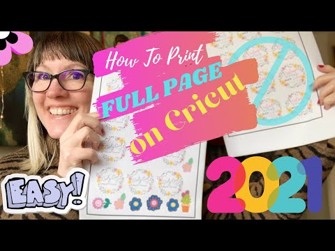 How to Waste Less Space Printing a Full Page On Cricut | EASY! 2021 Version