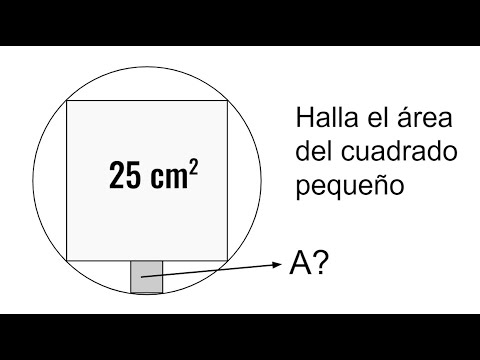 HALLA EL ÁREA DEL CUADRADO PEQUEÑO. Cálculo del área sombreada.