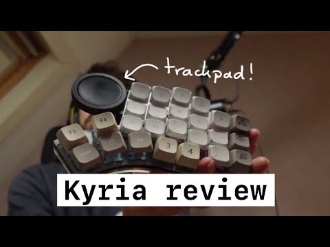 Kyria rev 4 - A mini Elora with a trackpad ... and keycap upgrades.