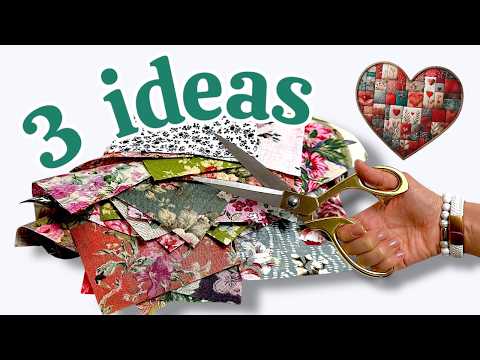 3 IDEAS 💡 WHAT TO SEW FROM FABRIC REMAINS ✂️ Patchwork sewing is easy and simple
