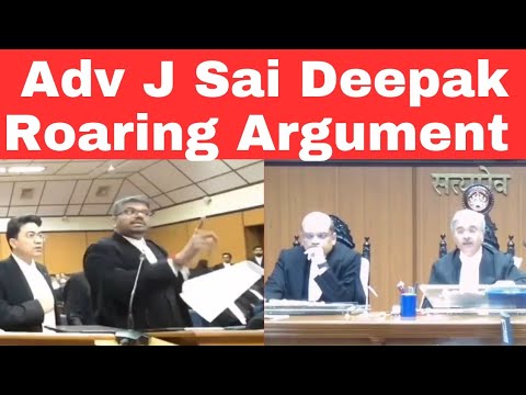 Adv J Sai Deepak Roaring Argument | Prevention of Disqualification act. 
