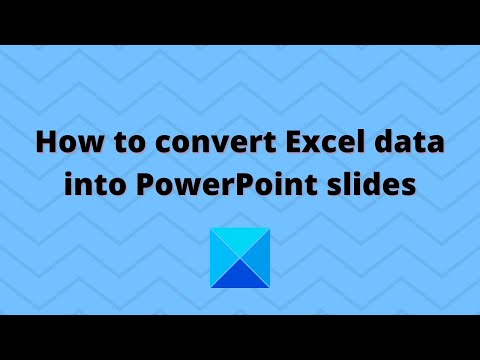 How to convert Excel data into PowerPoint slides