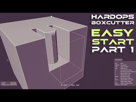 Easy Guide to HardOPS and Boxcutter for Beginners - Part 1 - Blender Tutorial