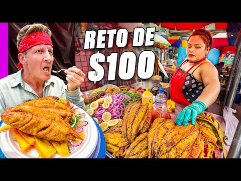 ¡Reto de comida callejera en Perú con $100 en Lima! ¡Necesitamos seguridad!
