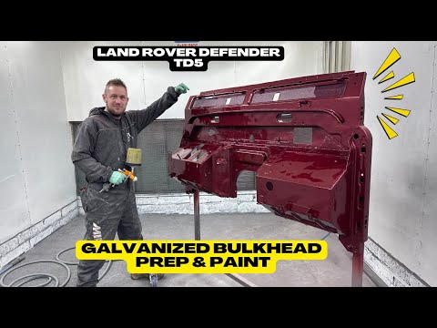 LAND ROVER TD5 GALVANIZED BULKHEAD REPAINT