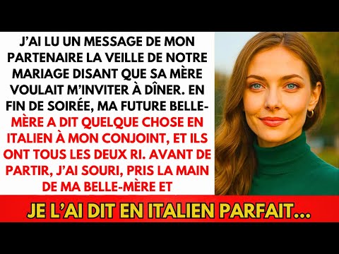 La Veille Du Mariage, Mon Fiancé A Écrit : "Ma Mère Te Veut Pour Le Dîner..."