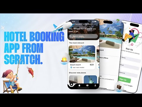 π¨ Flutter Hotel Booking App Tutorial | Flutter Project for Beginners & Firebase Integration