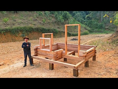 I'm building a self-sufficient wooden cabin with an axe & Building a New Small Cabin!