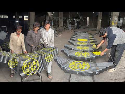 Amazing Manufacturing Process of Leaf Springs | Complete Production of leaf Springs
