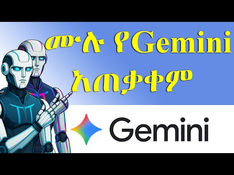 How To Use Google Gemini / ሙሉ የጂሚናይ አጠቃቀም እና ሕይወት ቀያሪ ነገሮች