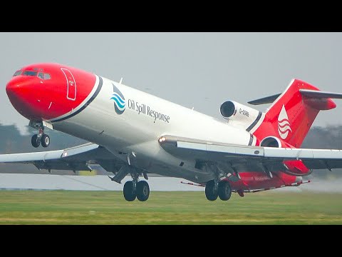 60 MINUTES PURE AVIATION - Airplane Highlights of March - Boeing 727, B747, A330 ... (4K)