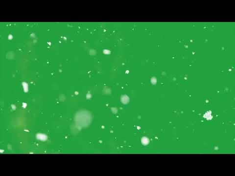 Snow With Green Screen (1 HOUR) BACKGROUND SCREENSAVER