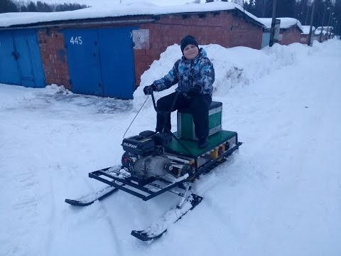 Самодельный снегоход