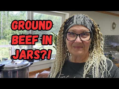 Pressure Canning Ground Beef for Long Term Pantry Storage