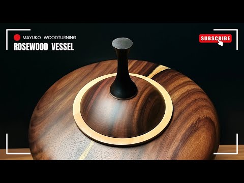 Finial Vessel from Rosewood