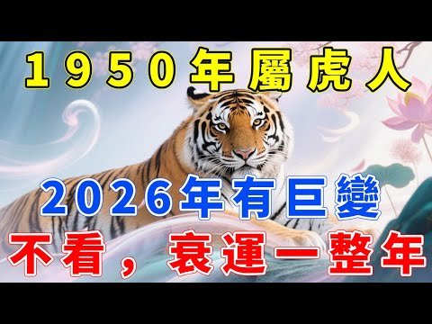 1950年生之屬虎人，天干庚金，地支寅木‌‌‌‌‌‌‌，2026丙午年76歲，運勢多有變動。#生肖指南 #生肖虎 #屬虎 #生肖虎2026運勢 #生肖虎運勢 #生肖虎運程