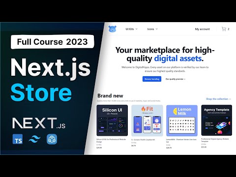 Build a Complete Digital Marketplace with Next.js 14, React, tRPC, Tailwind | Full Course 2023